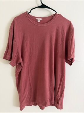 James Perse Men's Short Sleeve Crew T-Shirt - Dusty Red